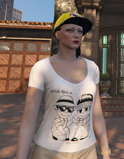 Female Freemode Chicano Style T Shirts Gta5